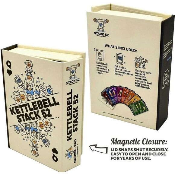 Kettlebell Stack Exercise Cards: Workout Playing Card Game. Designed by a Milita - Picture 1 of 14